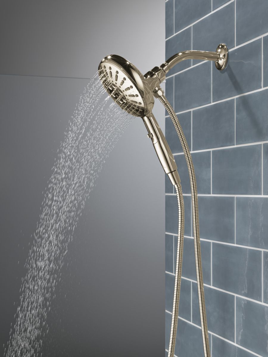 DELTA Universal Showering Components 7-Setting SureDock Magnetic Hand Shower — Lumicoat® Polished Nickel