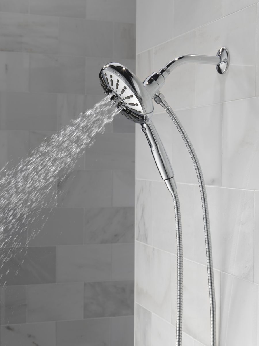 DELTA Universal Showering Components 7-Setting SureDock Magnetic Hand Shower — Lumicoat® Chrome