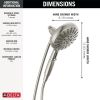 DELTA Universal Showering Components 7-Setting SureDock Magnetic Hand Shower — Lumicoat® Stainless