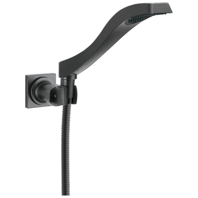 DELTA Dryden Premium Single-Setting Adjustable Wall Mount Hand Shower — Matte Black