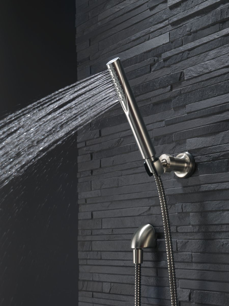 DELTA Grail Premium Single-Setting Adjustable Wall Mount Hand Shower — Stainless