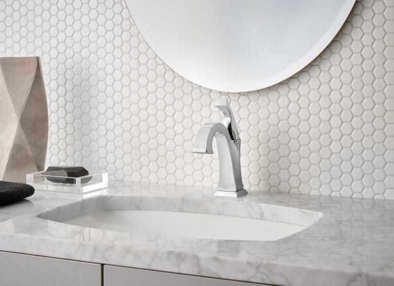 DELTA Dryden Single Handle Bathroom Faucet — Chrome