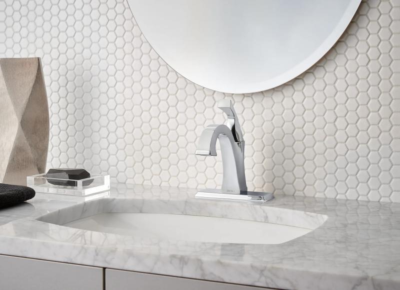 DELTA Dryden Single Handle Bathroom Faucet — Chrome
