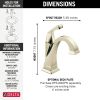 DELTA Dryden Single Handle Bathroom Faucet — Polished Nickel