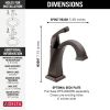 DELTA Dryden Single Handle Bathroom Faucet — Venetian Bronze