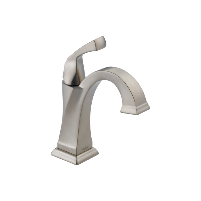 DELTA Dryden Single Handle Bathroom Faucet — Stainless