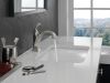 DELTA Dryden Single Handle Bathroom Faucet — Stainless