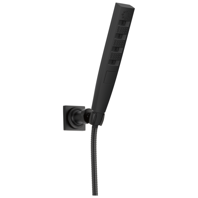 DELTA Universal Showering Components H2OKINETIC 4-Setting Wall Mount Hand Shower — Matte Black
