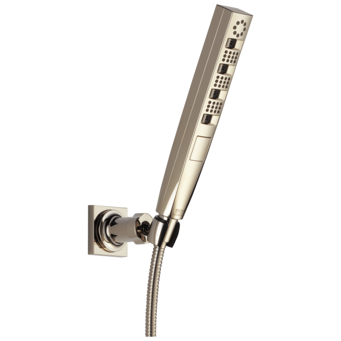 DELTA Universal Showering Components H2OKINETIC 4-Setting Wall Mount Hand Shower — Polished Nickel