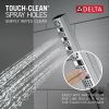 DELTA Universal Showering Components H2OKINETIC 4-Setting Wall Mount Hand Shower — Lumicoat® Chrome