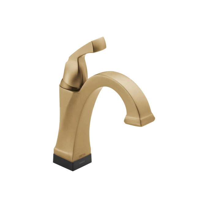 DELTA Dryden Touch2O Bathroom Faucet with Touchless Technology — Champagne Bronze
