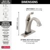 DELTA Dryden Touch2O Bathroom Faucet with Touchless Technology — Stainless