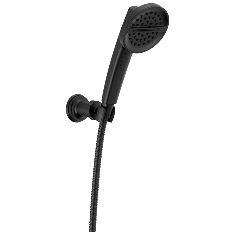 DELTA Universal Showering Components 3-Setting Wall Mount Handshower — Matte Black