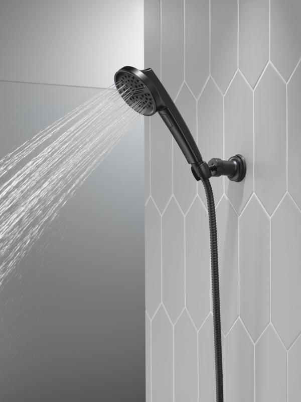 DELTA Universal Showering Components 3-Setting Wall Mount Handshower — Matte Black