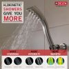 DELTA Universal Showering Components H2OKINETIC Single-Setting Adjustable Wall Mount Hand Shower — Stainless