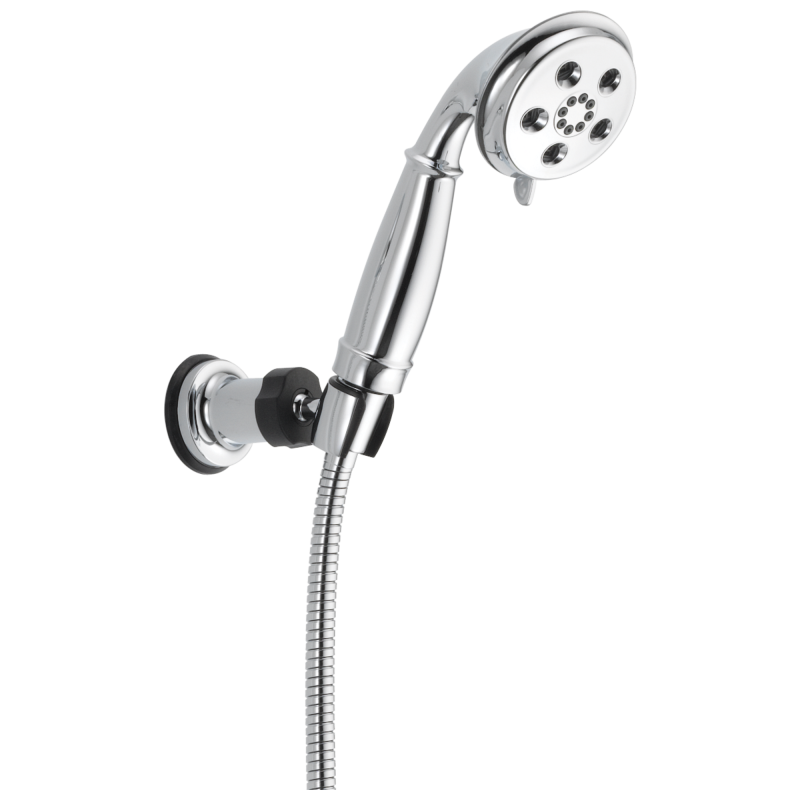 DELTA Universal Showering Components H2OKINETIC 3-Setting Adjustable Wall Mount Hand Shower — Chrome