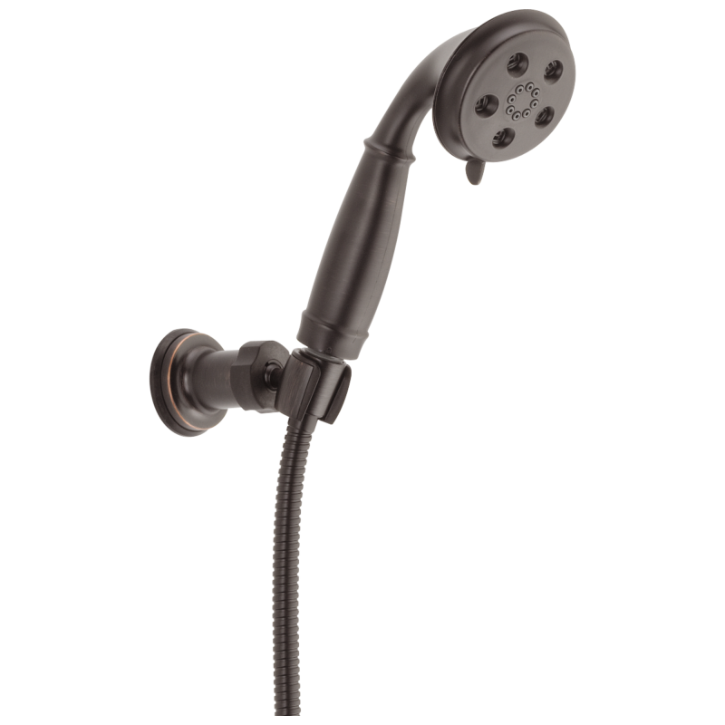 DELTA Universal Showering Components H2OKINETIC 3-Setting Adjustable Wall Mount Hand Shower — Venetian Bronze