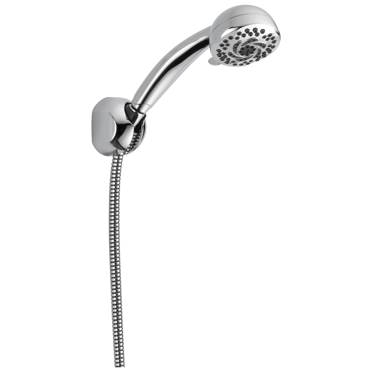 DELTA Universal Showering Components Premium 5-Setting Fixed Wall Mount Hand Shower — Chrome