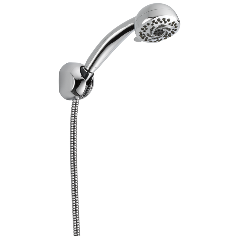 DELTA Universal Showering Components Premium 5-Setting Fixed Wall Mount Hand Shower — Chrome