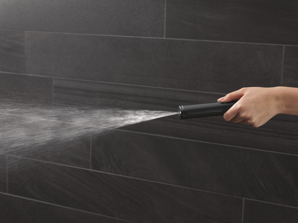 DELTA Universal Showering Components 2-Setting Hand Shower with ProClean Spray – Wall Mount — Matte Black