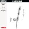 DELTA Universal Showering Components 2-Setting Hand Shower with ProClean Spray – Wall Mount — Lumicoat® Chrome