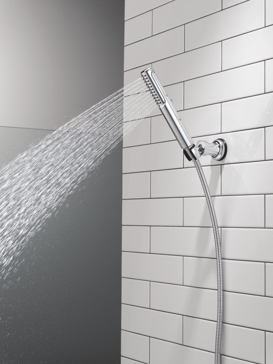 DELTA Universal Showering Components 2-Setting Hand Shower with ProClean Spray – Wall Mount — Lumicoat® Chrome