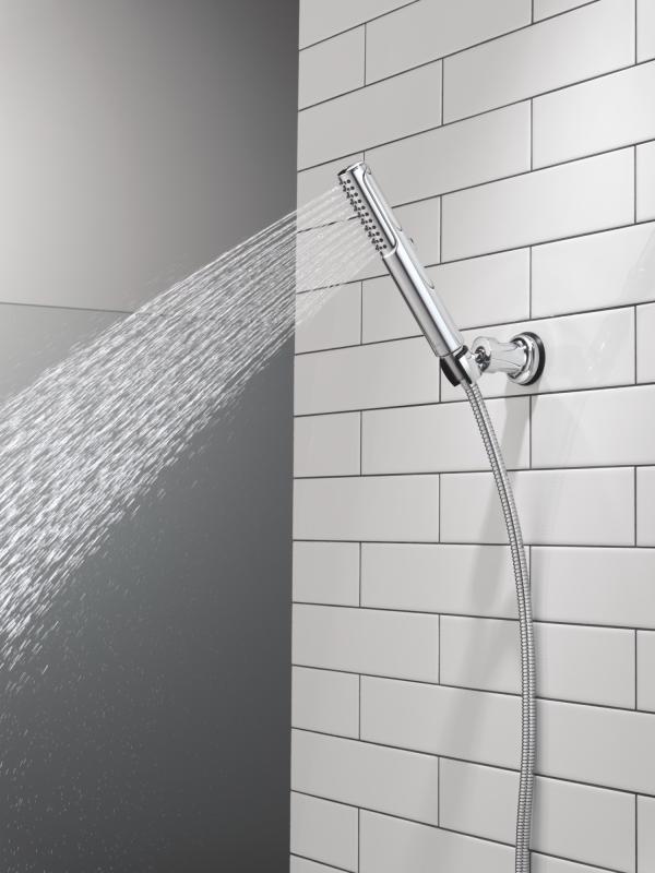 DELTA Universal Showering Components 2-Setting Hand Shower with ProClean Spray – Wall Mount — Lumicoat® Chrome