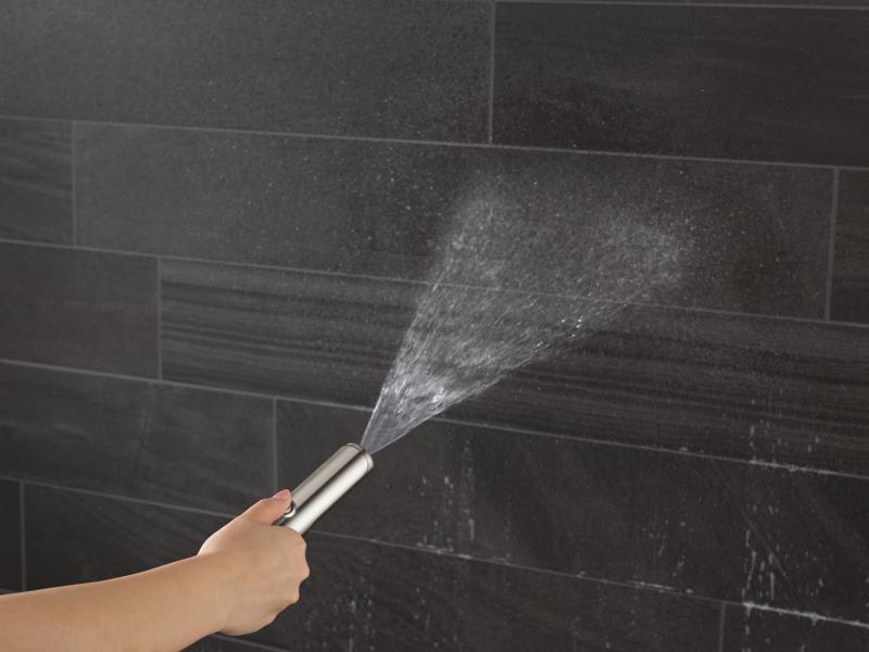 DELTA Universal Showering Components 2-Setting Hand Shower with ProClean Spray – Wall Mount — Lumicoat® Stainless