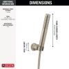 DELTA Universal Showering Components 2-Setting Hand Shower with ProClean Spray – Wall Mount — Lumicoat® Stainless