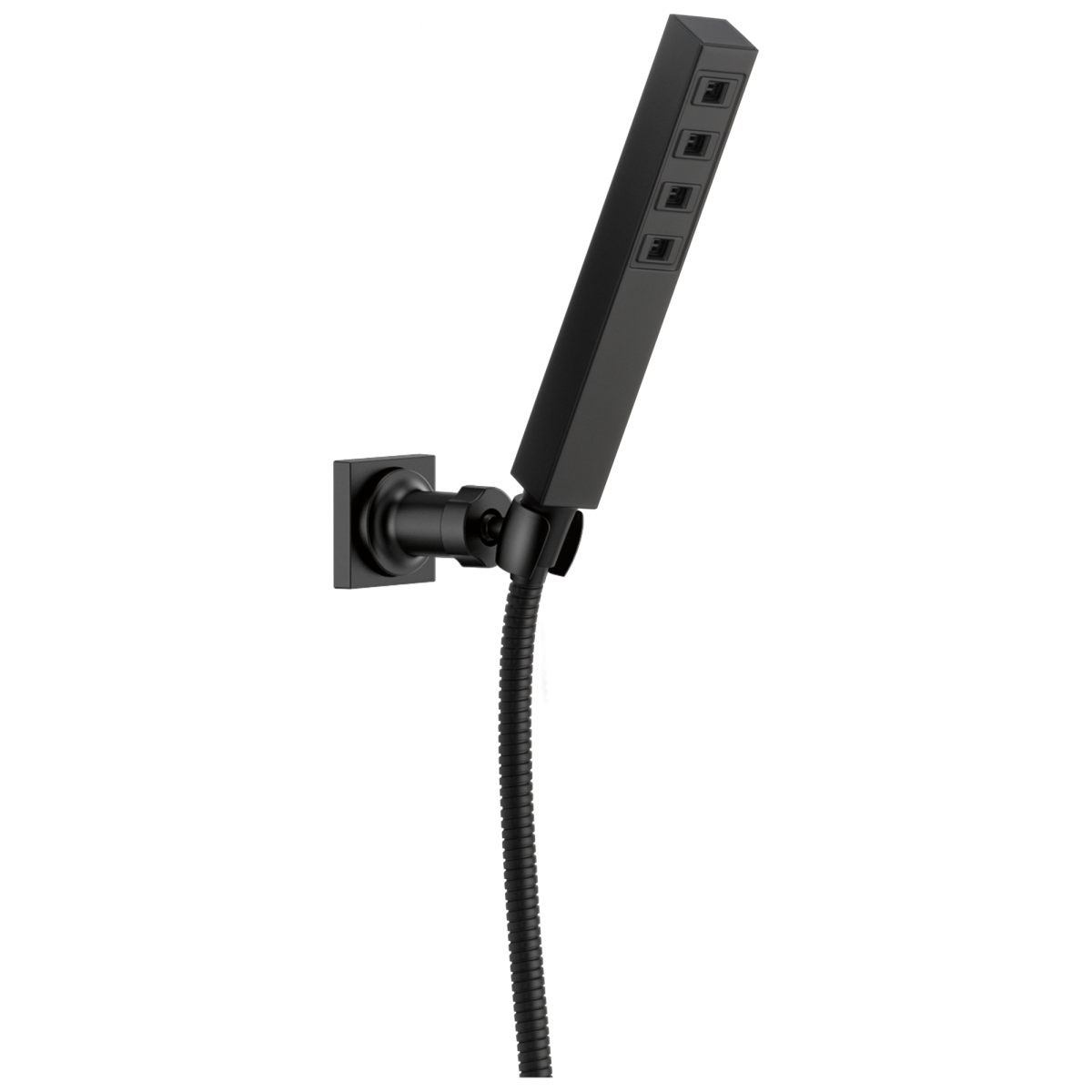 DELTA Universal Showering Components H2OKINETIC Single-Setting Adjustable Wall Mount Hand Shower — Matte Black