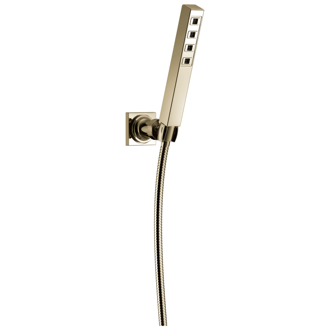 DELTA Universal Showering Components H2OKINETIC Single-Setting Adjustable Wall Mount Hand Shower — Lumicoat® Polished Nickel