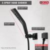 DELTA Universal Showering Components H2OKINETIC 3-Setting Wall Mount Hand Shower — Matte Black