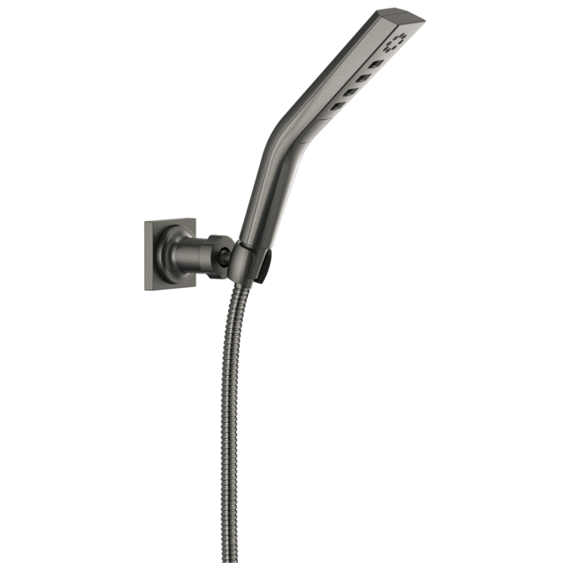 DELTA Universal Showering Components H2OKINETIC 3-Setting Wall Mount Hand Shower — Lumicoat® Black Stainless