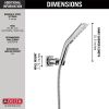 DELTA Universal Showering Components H2OKINETIC 3-Setting Wall Mount Hand Shower — Lumicoat® Chrome