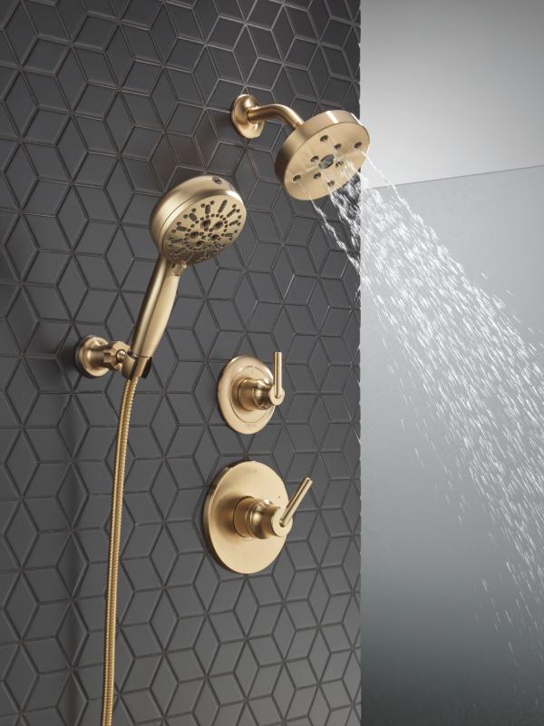DELTA Trinsic Monitor 14 Series H2OKINETIC Shower Trim — Champagne Bronze