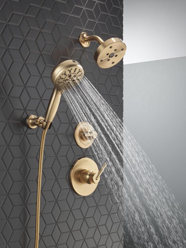 DELTA Trinsic Monitor 14 Series H2OKINETIC Shower Trim — Champagne Bronze