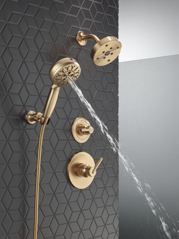 DELTA Trinsic Monitor 14 Series H2OKINETIC Shower Trim — Champagne Bronze