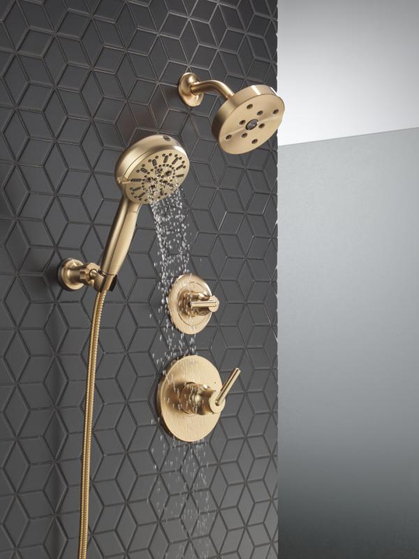 DELTA Trinsic Monitor 14 Series H2OKINETIC Shower Trim — Champagne Bronze