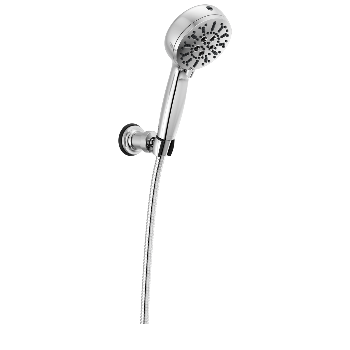 DELTA Universal Showering Components 7-Setting Wall Mount Hand Shower with Cleaning Spray — Lumicoat® Chrome