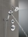 DELTA Universal Showering Components 7-Setting Wall Mount Hand Shower with Cleaning Spray — Lumicoat® Chrome