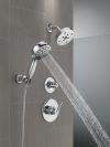 DELTA Universal Showering Components 7-Setting Wall Mount Hand Shower with Cleaning Spray — Lumicoat® Chrome