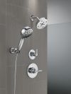 DELTA Universal Showering Components 7-Setting Wall Mount Hand Shower with Cleaning Spray — Lumicoat® Chrome