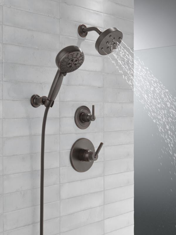 DELTA Trinsic 3-Setting 2-Port Diverter Trim — Venetian Bronze