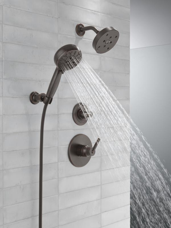 DELTA Trinsic 3-Setting 2-Port Diverter Trim — Venetian Bronze