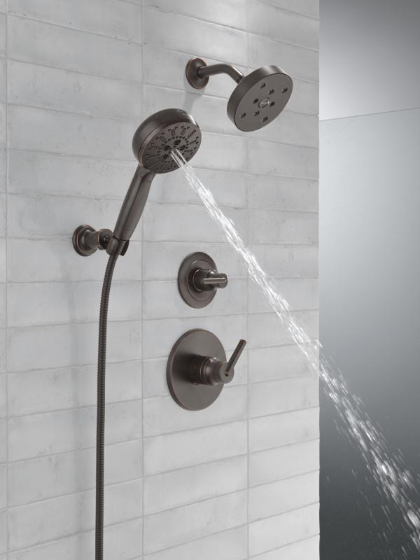 DELTA Trinsic 3-Setting 2-Port Diverter Trim — Venetian Bronze