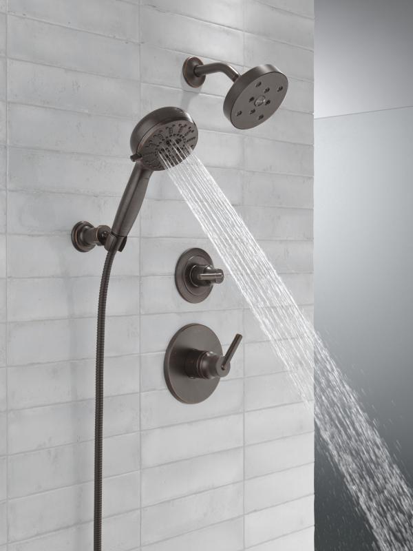 DELTA Trinsic 3-Setting 2-Port Diverter Trim — Venetian Bronze