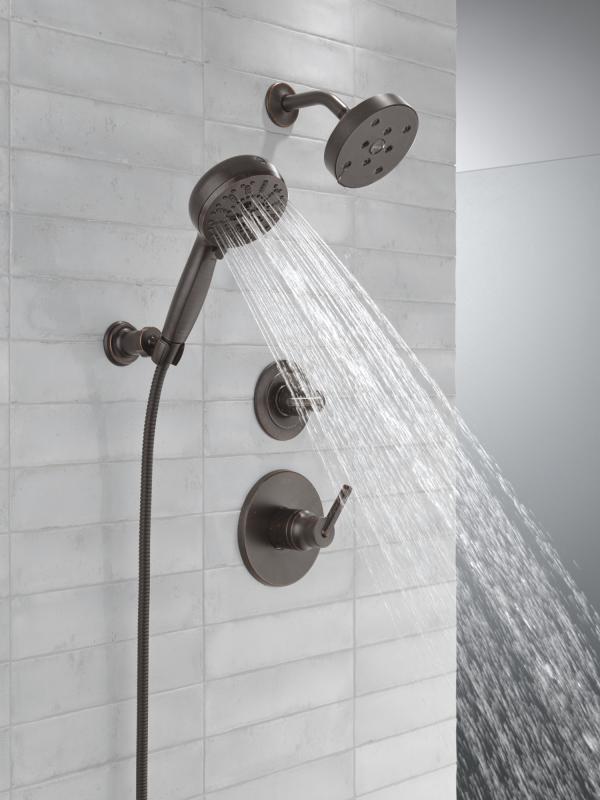 DELTA Trinsic 3-Setting 2-Port Diverter Trim — Venetian Bronze