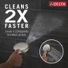 DELTA Universal Showering Components 7-Setting Wall Mount Hand Shower with Cleaning Spray — Lumicoat® Stainless
