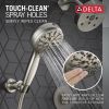 DELTA Universal Showering Components 7-Setting Wall Mount Hand Shower with Cleaning Spray — Lumicoat® Stainless
