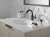 DELTA Trinsic Single Handle Pull-Down Bathroom Faucet — Matte Black